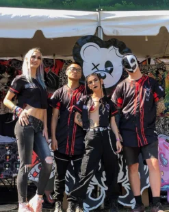 SULLIVAN KING X SCUMMY BEARS - SPINE COLLECTOR (BLACK) - CROP BASEBALL JERSEY JERSEYS