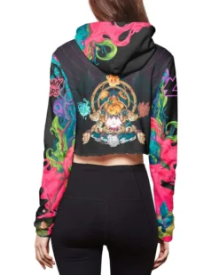 WAKAAN X SCUMMY BEARS - ANCIENT ALIENS - CROP HOODIE