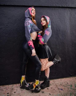 WAKAAN X SCUMMY BEARS - ANCIENT ALIENS - CROP HOODIE 11 WAKAAN X SCUMMY BEARS - ANCIENT ALIENS - CROP HOODIE