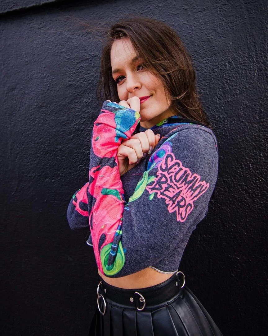 WAKAAN X SCUMMY BEARS - ANCIENT ALIENS - CROP HOODIE 8 WAKAAN X SCUMMY BEARS - ANCIENT ALIENS - CROP HOODIE