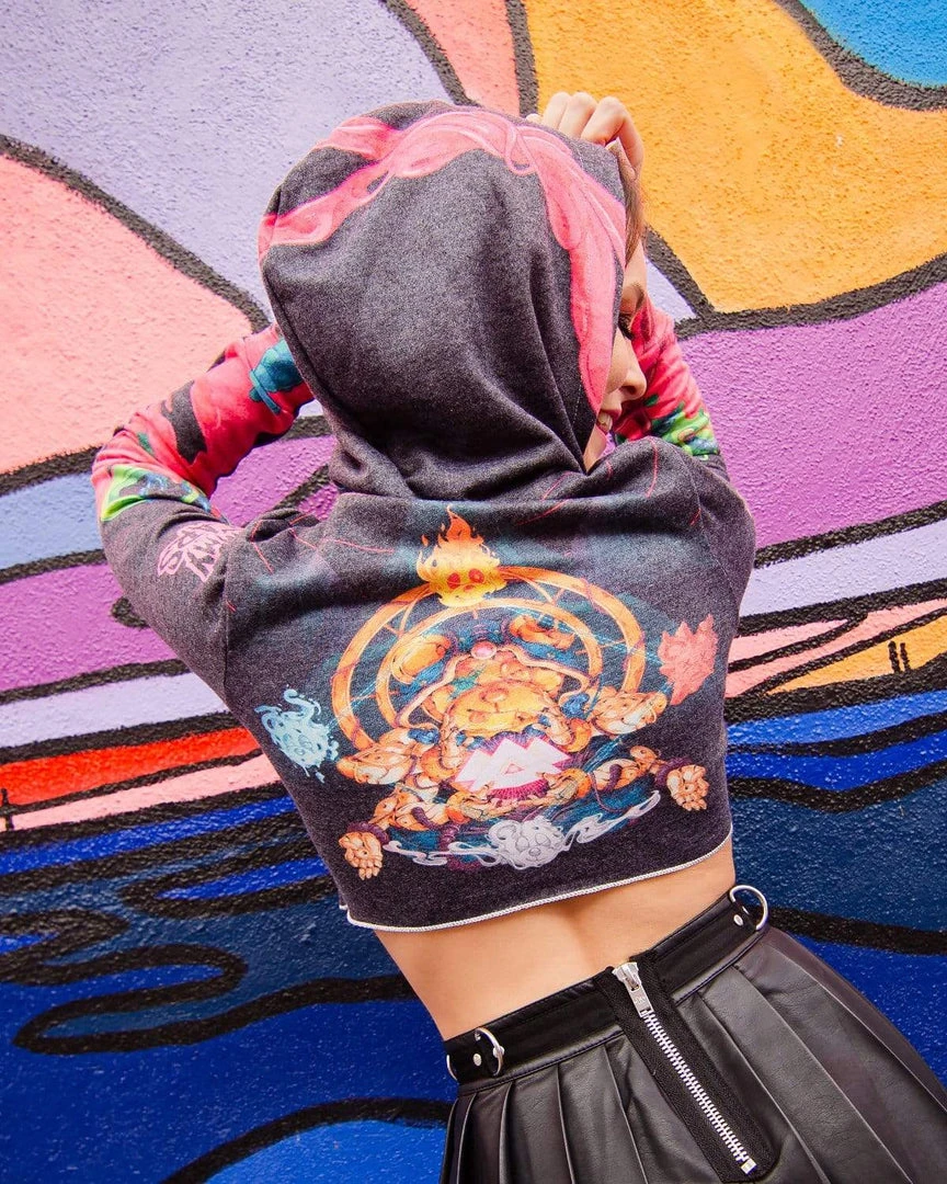 WAKAAN X SCUMMY BEARS - ANCIENT ALIENS - CROP HOODIE 5 WAKAAN X SCUMMY BEARS - ANCIENT ALIENS - CROP HOODIE