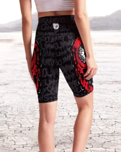 Scummy Bears POPSISKULLS - BLOODY RED - BIKER SHORTS CLOTHES AND STUFF