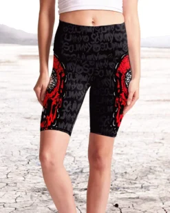 Scummy Bears POPSISKULLS - BLOODY RED - BIKER SHORTS CLOTHES AND STUFF