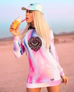 Scummy Bears POPSISKULLS - UNICORN TWIST - HOODED DRESS CLOTHES AND STUFF